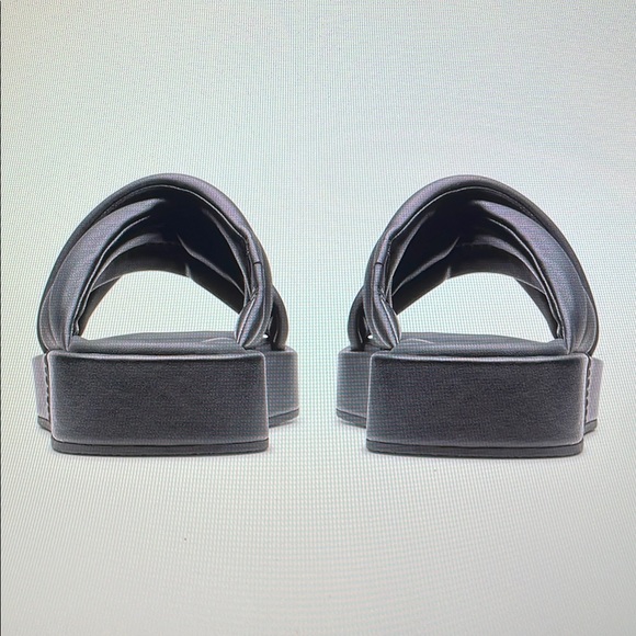 Sporty Clarks Alda Glide Leather Platform Slide Sandals Size 7 - Picture 5 of 6